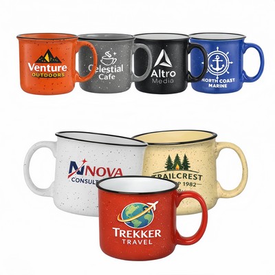 13 oz Classic Campfire Speckled Ceramic Mug